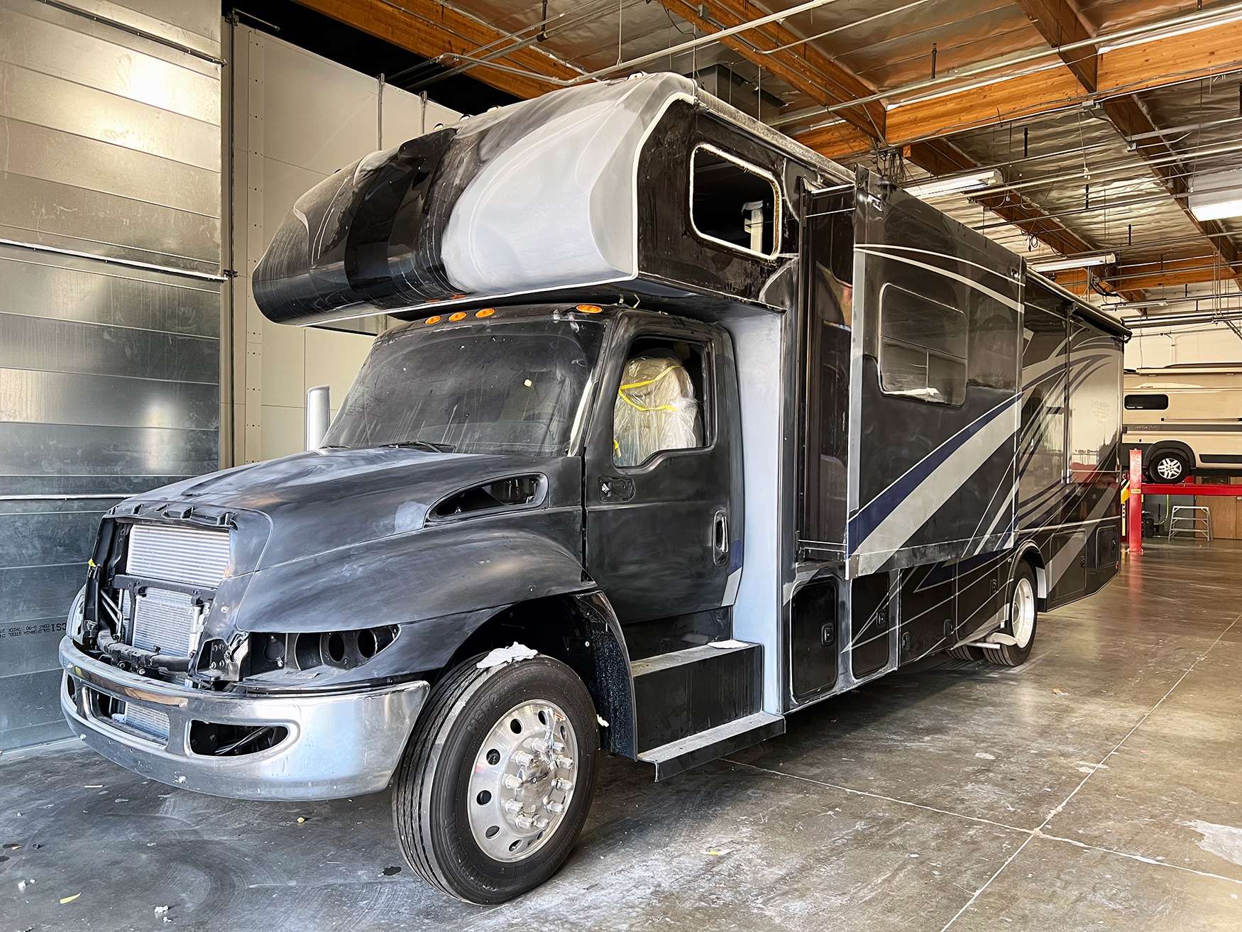 Working with insurance on RV collision repairs at OCRV Center