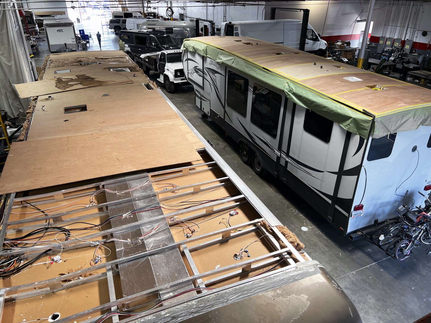RV roof repair at OCRV Center in Chino