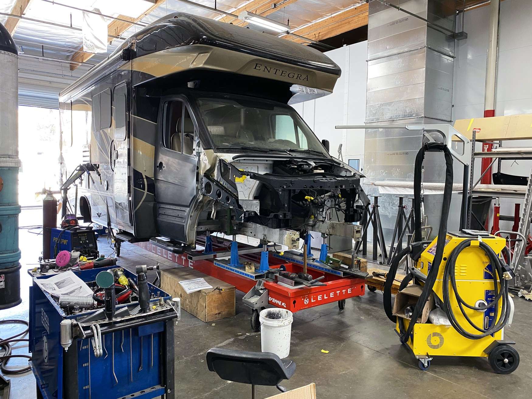 RV collision and structural repair at OCRV Center