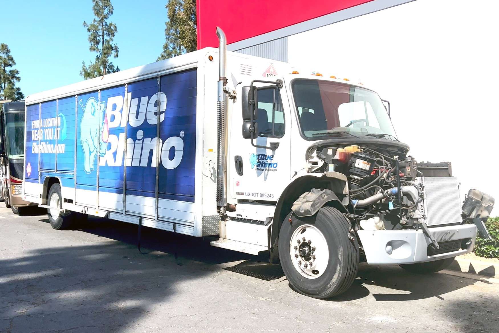 Commercial truck collision repair at OCRV Center