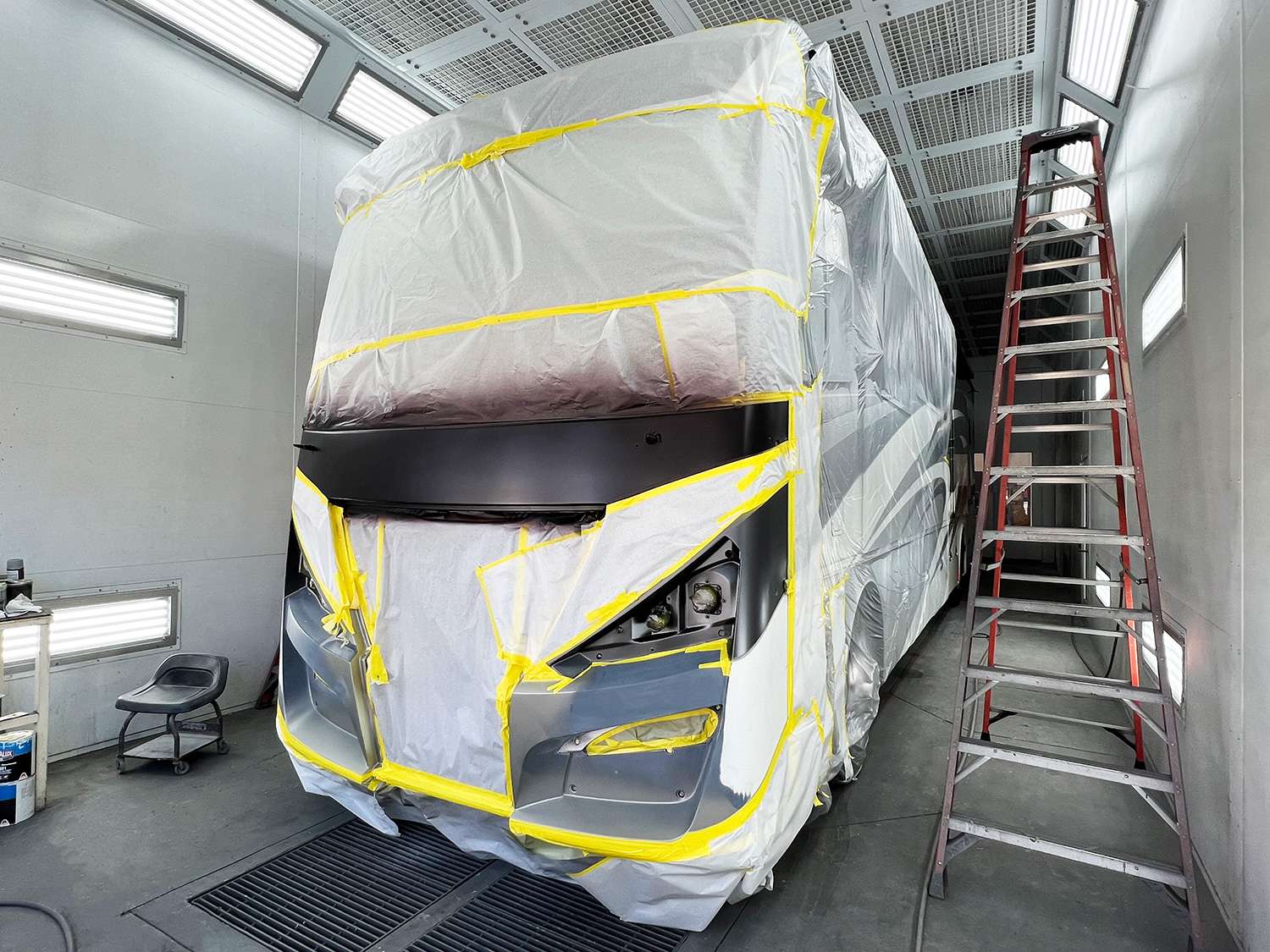 The RV paint job process at OCRV Center
